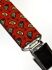 Red Mini Paisley Suspenders